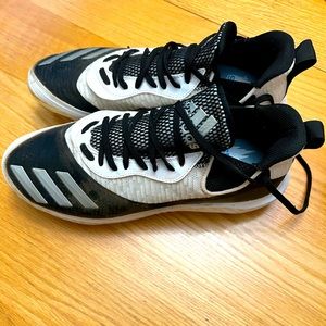 Black & White Adidas Men's Icon V Bounce Cleats Baseball Shoe